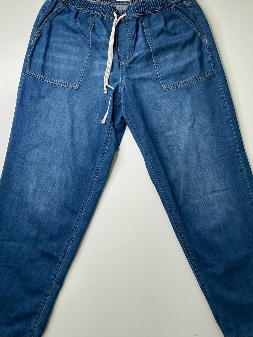 Wonderly Denim Women’s Jogger Pant with rope tie closure Size Large Preowned
